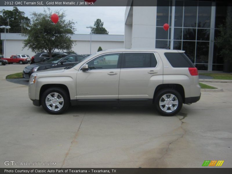 Gold Mist Metallic / Jet Black 2012 GMC Terrain SLE