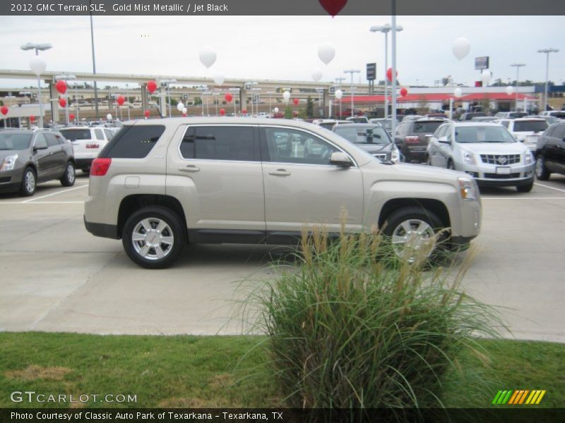 Gold Mist Metallic / Jet Black 2012 GMC Terrain SLE