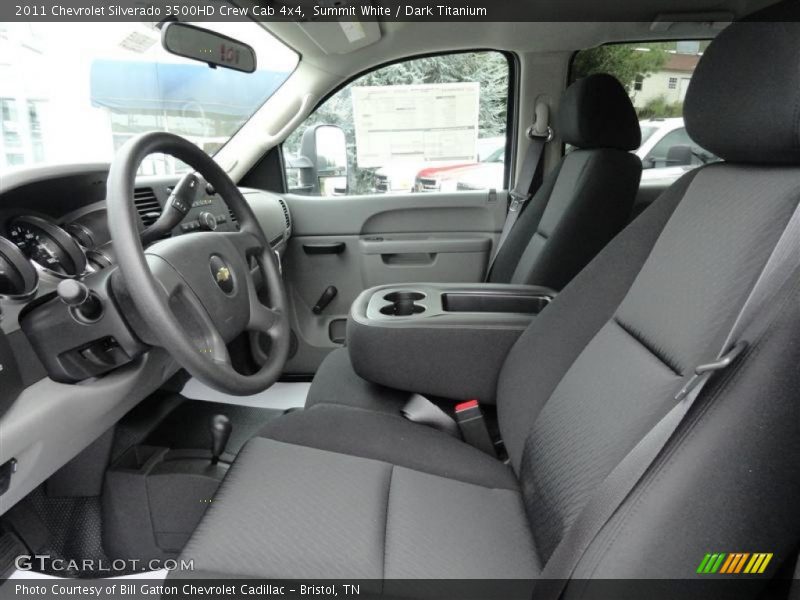 Summit White / Dark Titanium 2011 Chevrolet Silverado 3500HD Crew Cab 4x4