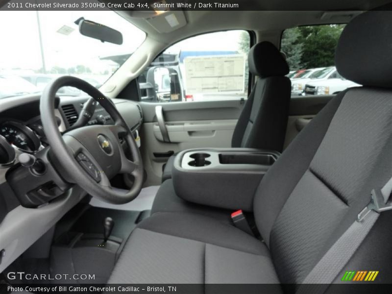 Summit White / Dark Titanium 2011 Chevrolet Silverado 3500HD Crew Cab 4x4