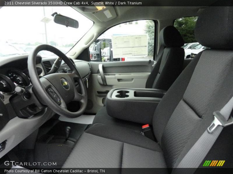 Summit White / Dark Titanium 2011 Chevrolet Silverado 3500HD Crew Cab 4x4