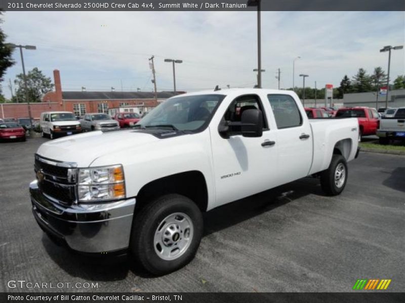 Summit White / Dark Titanium 2011 Chevrolet Silverado 2500HD Crew Cab 4x4