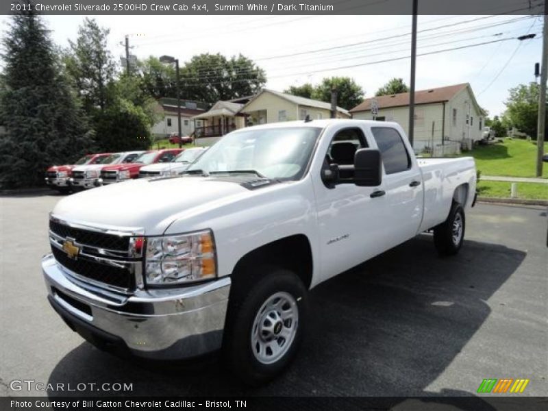 Summit White / Dark Titanium 2011 Chevrolet Silverado 2500HD Crew Cab 4x4
