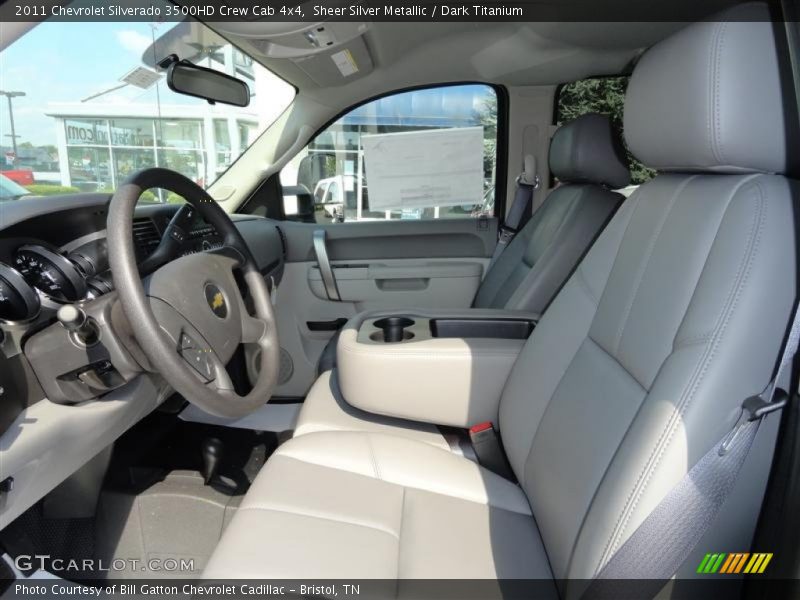 Sheer Silver Metallic / Dark Titanium 2011 Chevrolet Silverado 3500HD Crew Cab 4x4