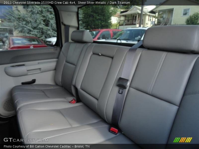 Sheer Silver Metallic / Dark Titanium 2011 Chevrolet Silverado 3500HD Crew Cab 4x4