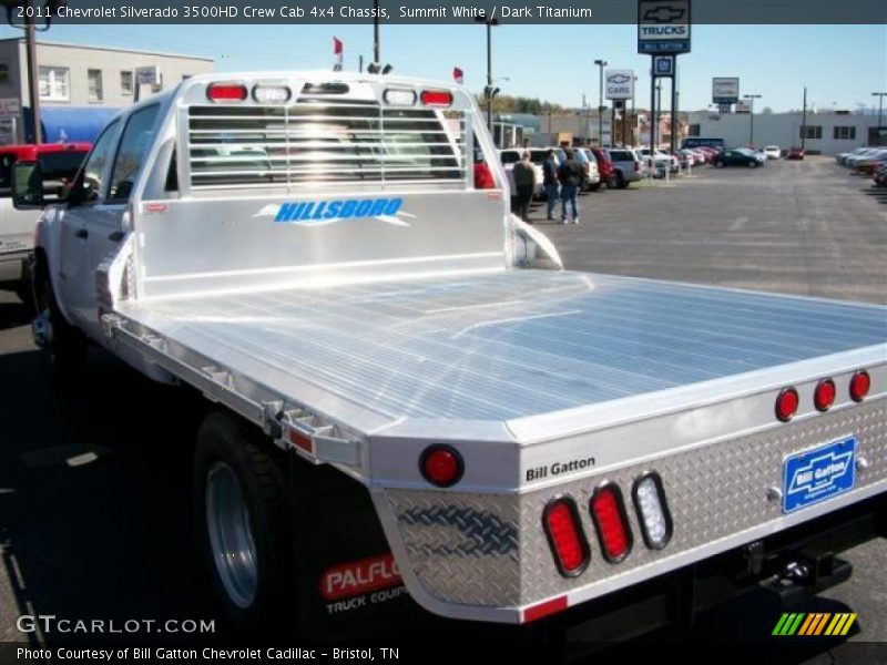 Summit White / Dark Titanium 2011 Chevrolet Silverado 3500HD Crew Cab 4x4 Chassis