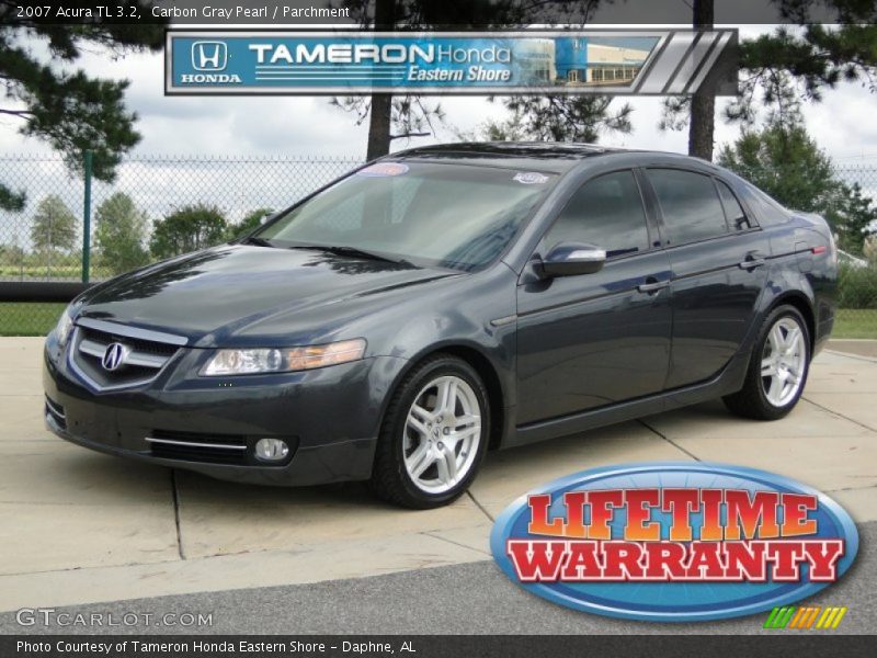 Carbon Gray Pearl / Parchment 2007 Acura TL 3.2