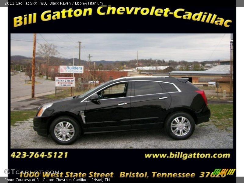 Black Raven / Ebony/Titanium 2011 Cadillac SRX FWD