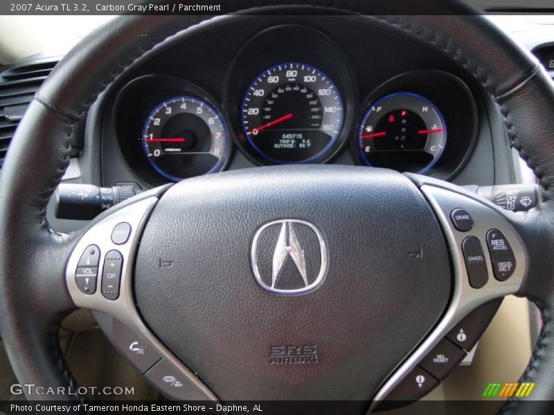 Carbon Gray Pearl / Parchment 2007 Acura TL 3.2