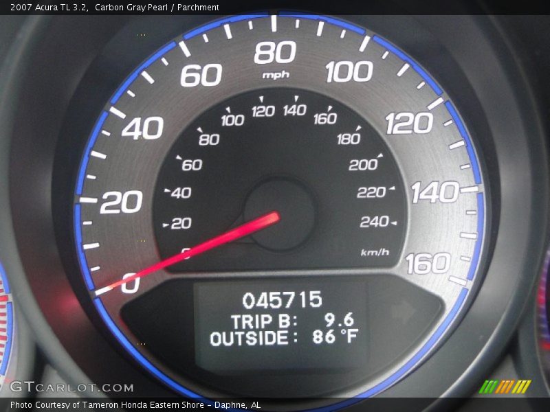 Carbon Gray Pearl / Parchment 2007 Acura TL 3.2