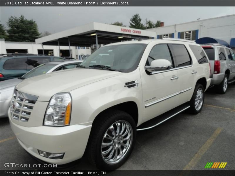 White Diamond Tricoat / Cashmere/Cocoa 2011 Cadillac Escalade AWD