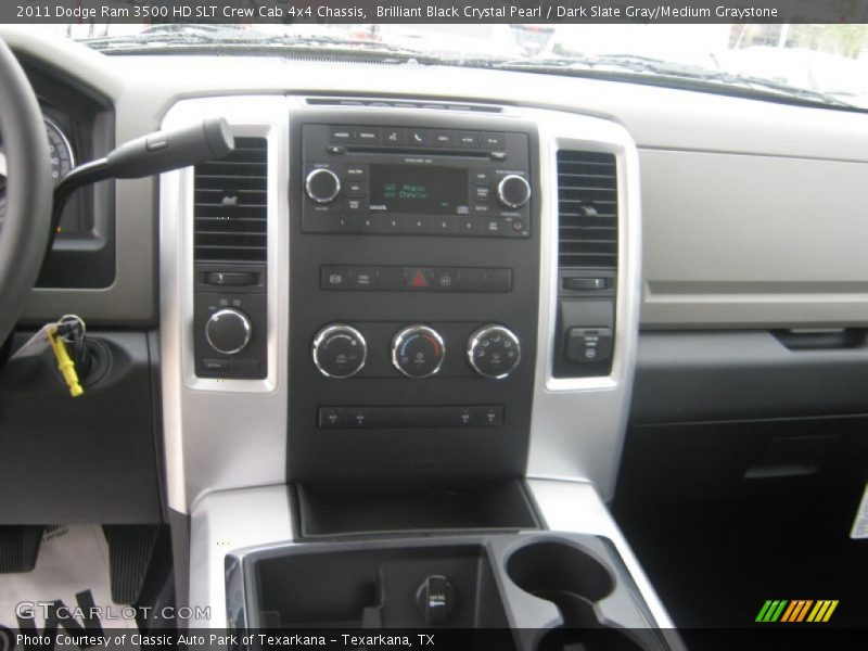 Brilliant Black Crystal Pearl / Dark Slate Gray/Medium Graystone 2011 Dodge Ram 3500 HD SLT Crew Cab 4x4 Chassis
