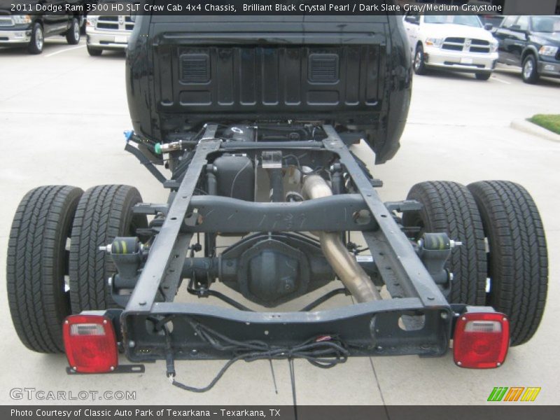  2011 Ram 3500 HD SLT Crew Cab 4x4 Chassis Brilliant Black Crystal Pearl