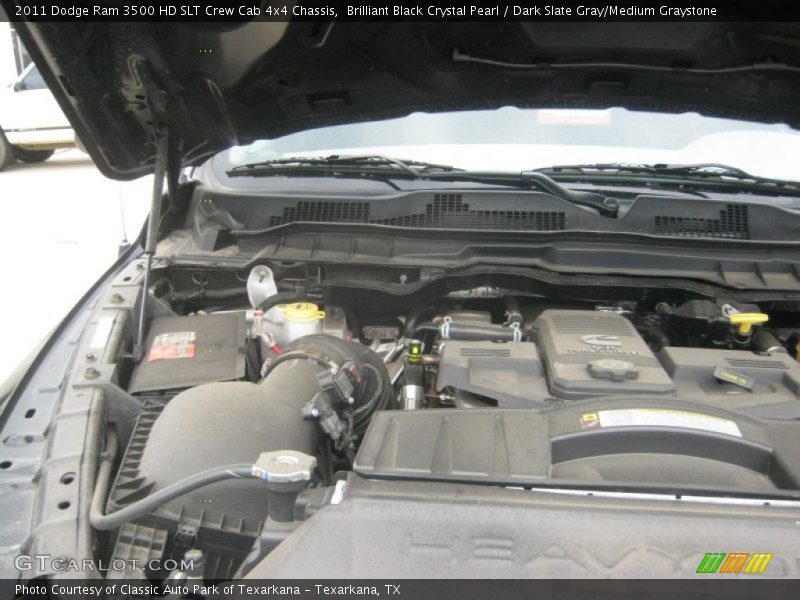 Brilliant Black Crystal Pearl / Dark Slate Gray/Medium Graystone 2011 Dodge Ram 3500 HD SLT Crew Cab 4x4 Chassis