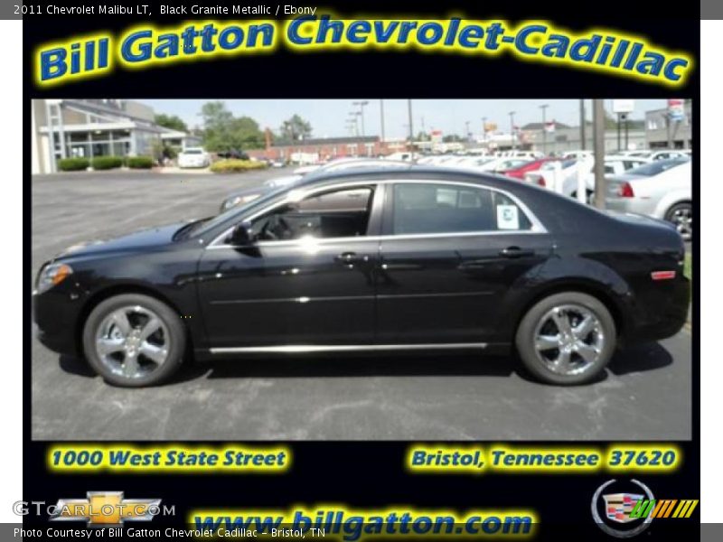 Black Granite Metallic / Ebony 2011 Chevrolet Malibu LT