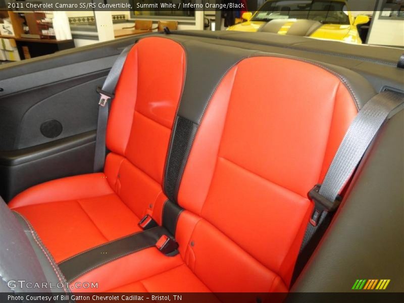 Summit White / Inferno Orange/Black 2011 Chevrolet Camaro SS/RS Convertible