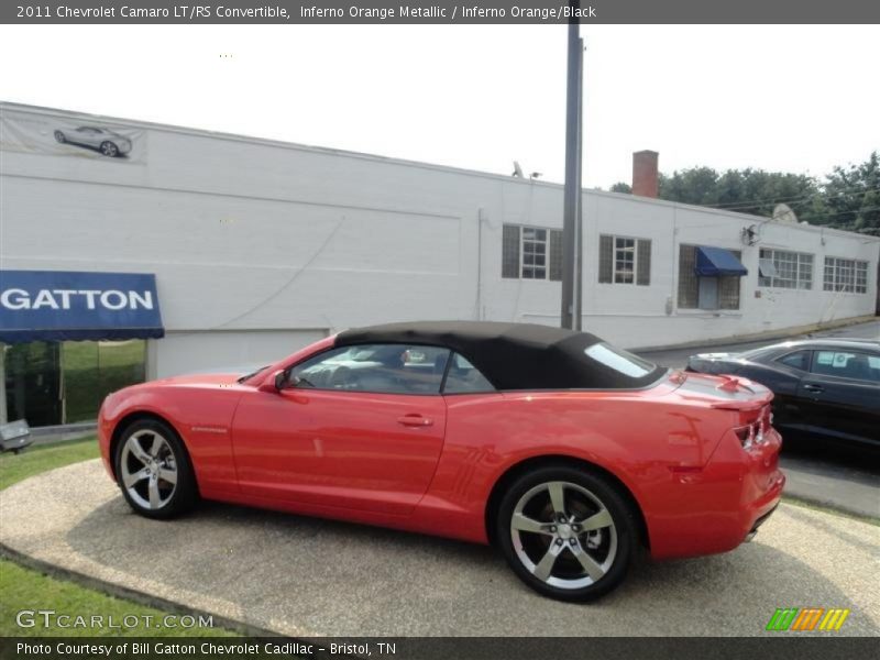 Inferno Orange Metallic / Inferno Orange/Black 2011 Chevrolet Camaro LT/RS Convertible