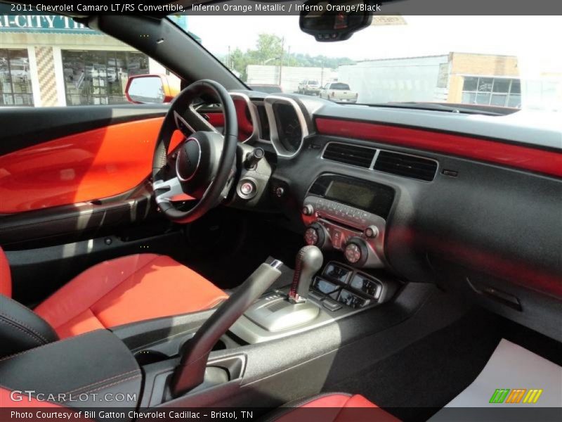 Inferno Orange Metallic / Inferno Orange/Black 2011 Chevrolet Camaro LT/RS Convertible
