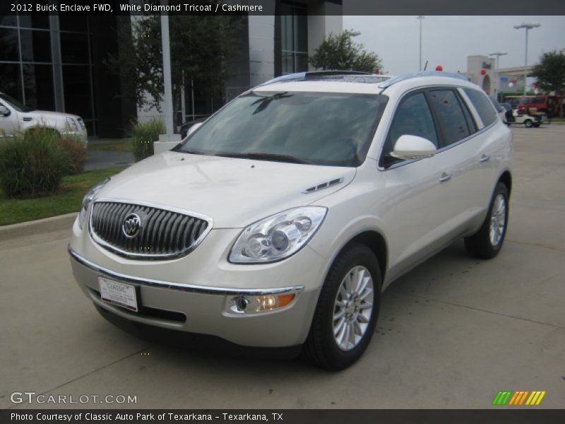 White Diamond Tricoat / Cashmere 2012 Buick Enclave FWD