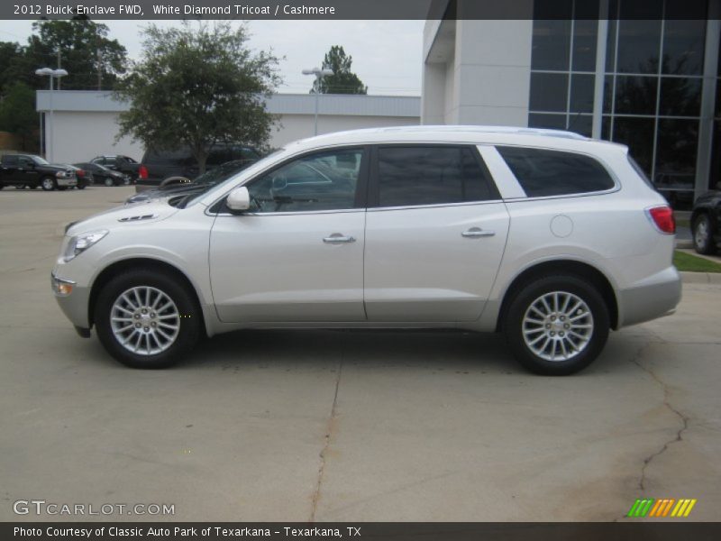 White Diamond Tricoat / Cashmere 2012 Buick Enclave FWD