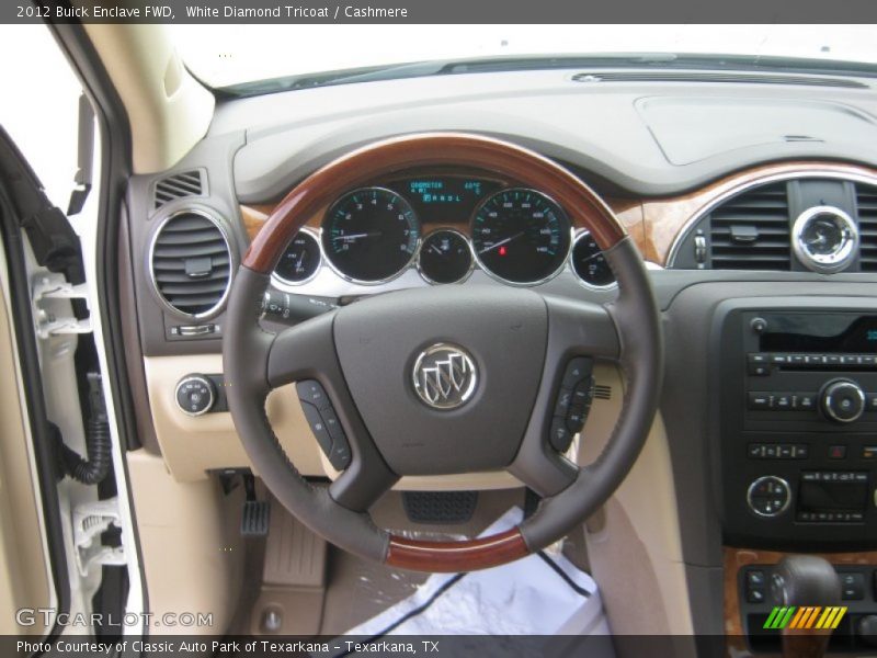 White Diamond Tricoat / Cashmere 2012 Buick Enclave FWD
