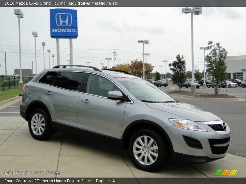 Liquid Silver Metallic / Black 2010 Mazda CX-9 Grand Touring