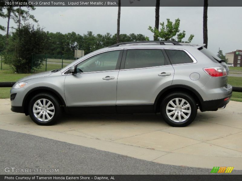 Liquid Silver Metallic / Black 2010 Mazda CX-9 Grand Touring