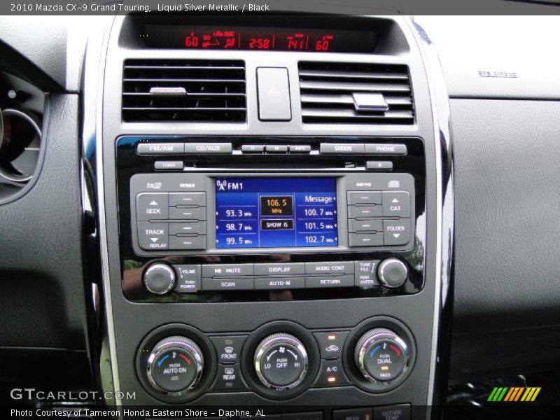 Controls of 2010 CX-9 Grand Touring