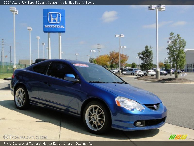 Arctic Blue Pearl / Ebony 2004 Acura RSX Type S Sports Coupe