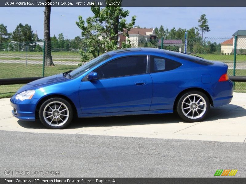 Arctic Blue Pearl / Ebony 2004 Acura RSX Type S Sports Coupe