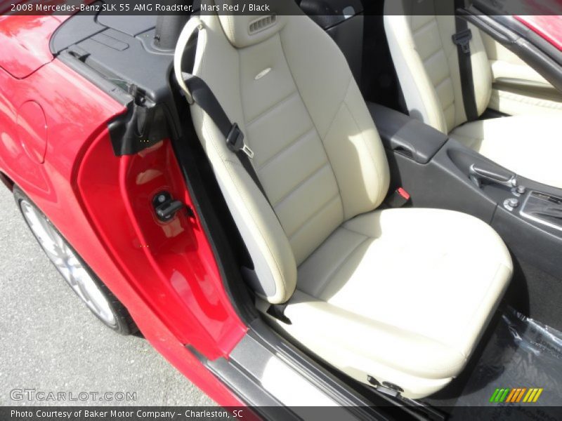 Mars Red / Black 2008 Mercedes-Benz SLK 55 AMG Roadster
