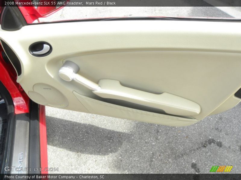 Mars Red / Black 2008 Mercedes-Benz SLK 55 AMG Roadster