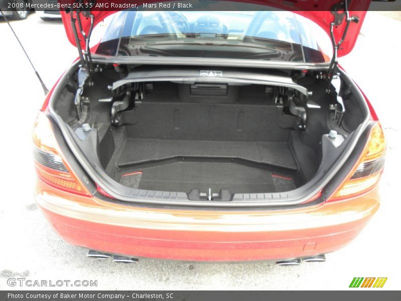 Mars Red / Black 2008 Mercedes-Benz SLK 55 AMG Roadster