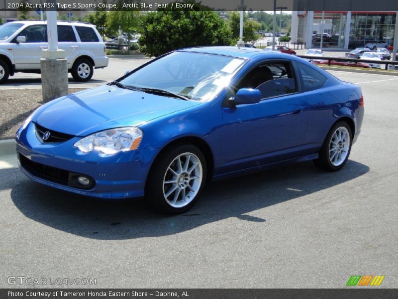 Arctic Blue Pearl / Ebony 2004 Acura RSX Type S Sports Coupe