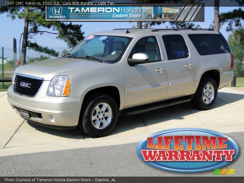 Gold Mist Metallic / Light Tan 2007 GMC Yukon XL 1500 SLE