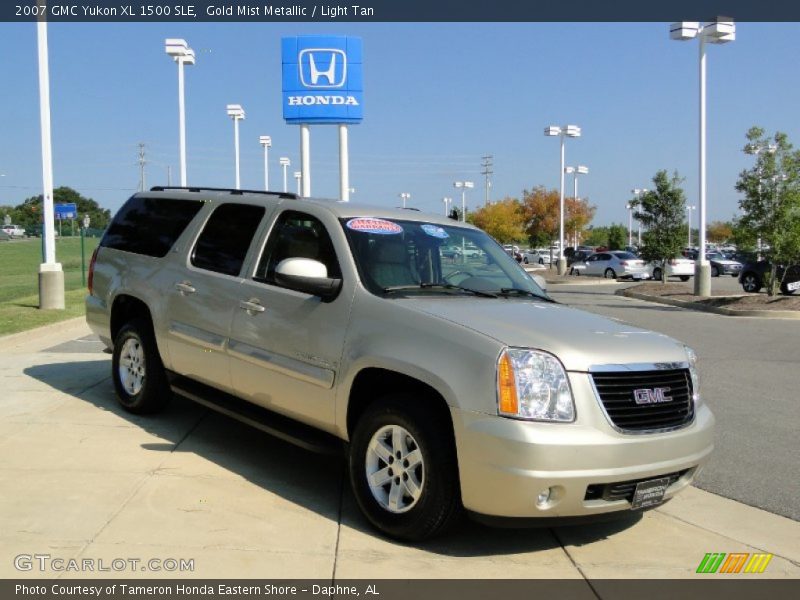 Gold Mist Metallic / Light Tan 2007 GMC Yukon XL 1500 SLE