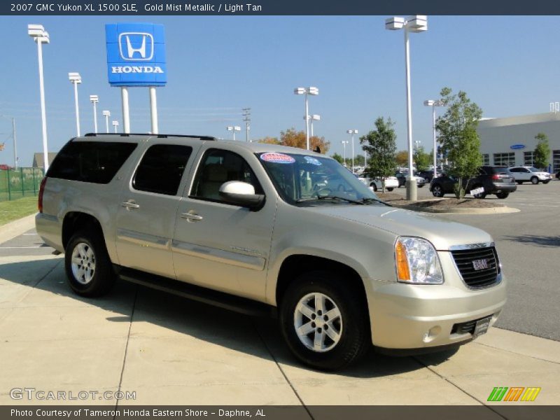 Gold Mist Metallic / Light Tan 2007 GMC Yukon XL 1500 SLE