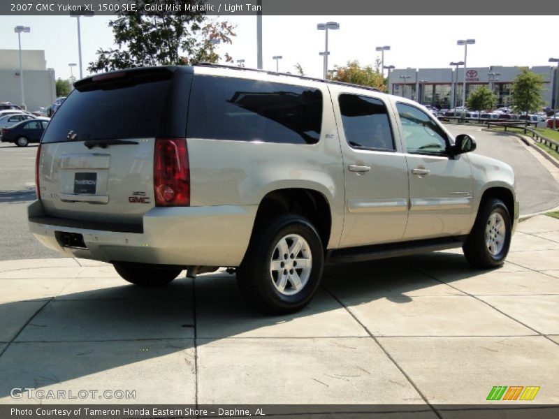 Gold Mist Metallic / Light Tan 2007 GMC Yukon XL 1500 SLE
