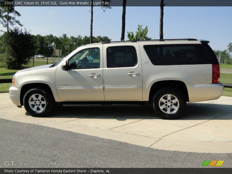 Gold Mist Metallic / Light Tan 2007 GMC Yukon XL 1500 SLE