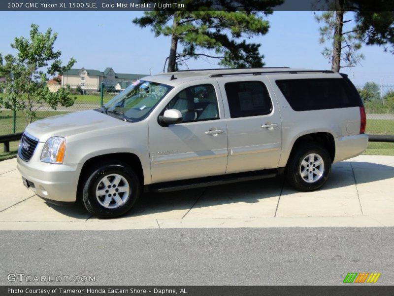Gold Mist Metallic / Light Tan 2007 GMC Yukon XL 1500 SLE
