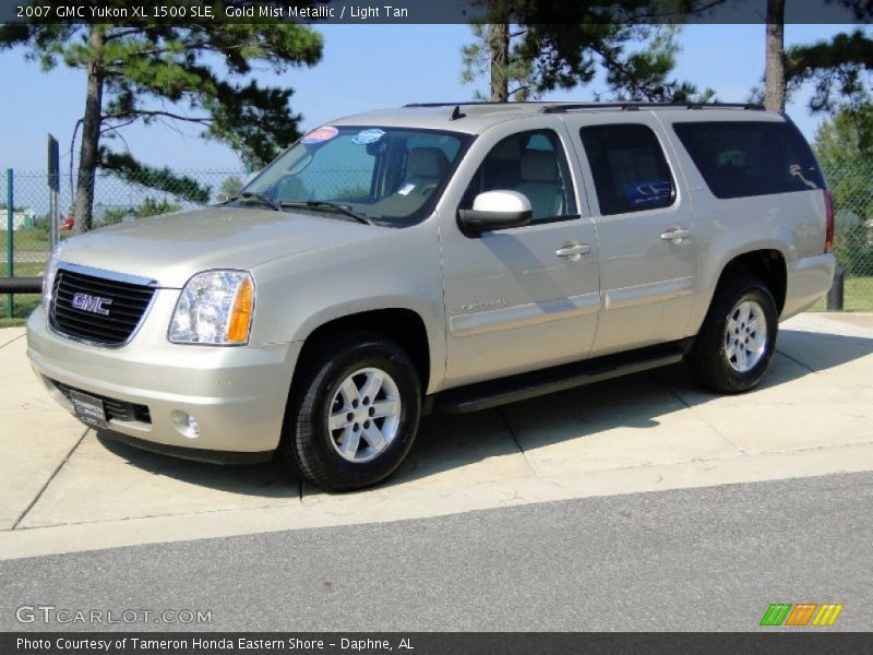 Gold Mist Metallic / Light Tan 2007 GMC Yukon XL 1500 SLE