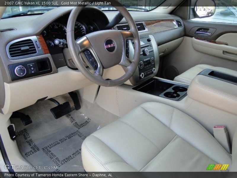 Gold Mist Metallic / Light Tan 2007 GMC Yukon XL 1500 SLE