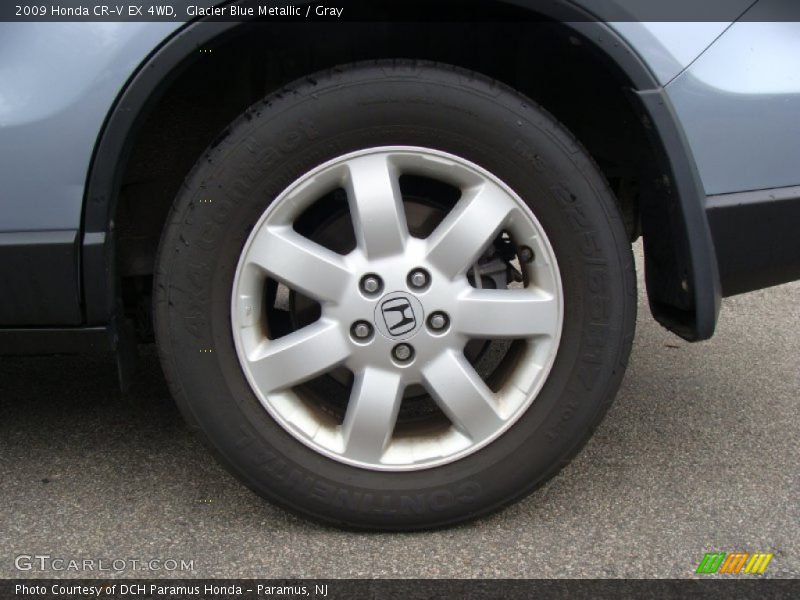 Glacier Blue Metallic / Gray 2009 Honda CR-V EX 4WD
