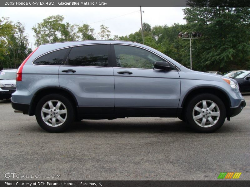 Glacier Blue Metallic / Gray 2009 Honda CR-V EX 4WD