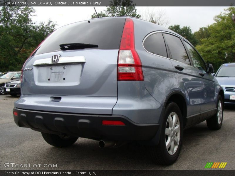 Glacier Blue Metallic / Gray 2009 Honda CR-V EX 4WD