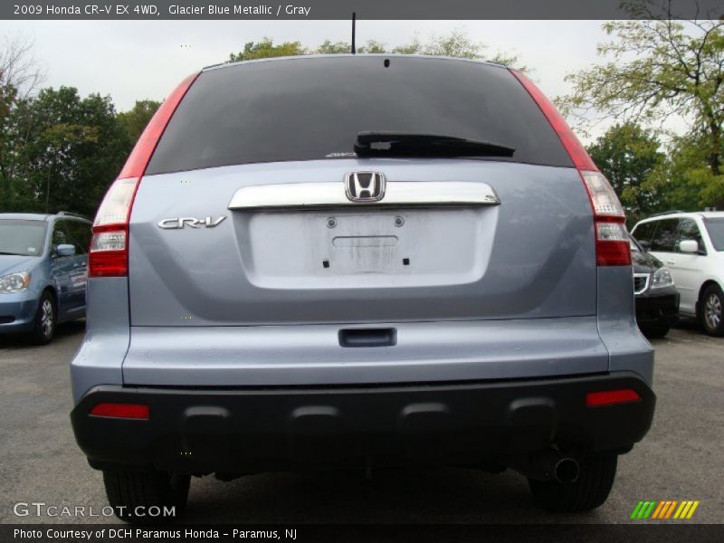 Glacier Blue Metallic / Gray 2009 Honda CR-V EX 4WD