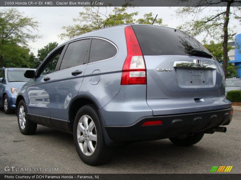 Glacier Blue Metallic / Gray 2009 Honda CR-V EX 4WD