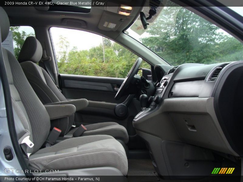 Glacier Blue Metallic / Gray 2009 Honda CR-V EX 4WD