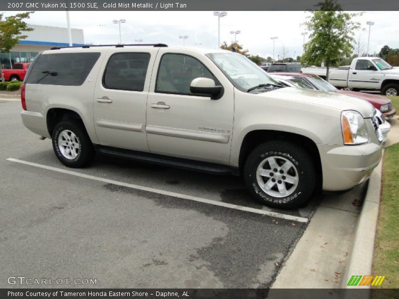 Gold Mist Metallic / Light Tan 2007 GMC Yukon XL 1500 SLE