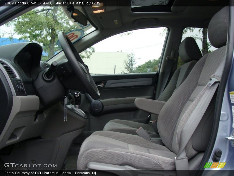 Glacier Blue Metallic / Gray 2009 Honda CR-V EX 4WD